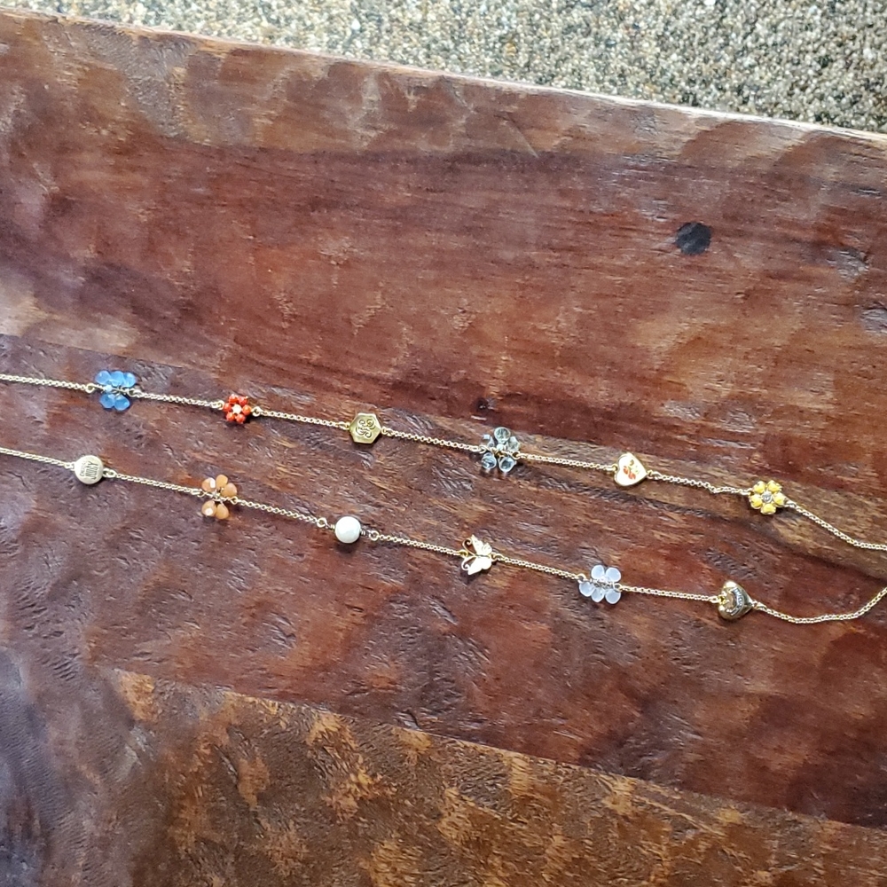 Juicy Couture long gold necklace